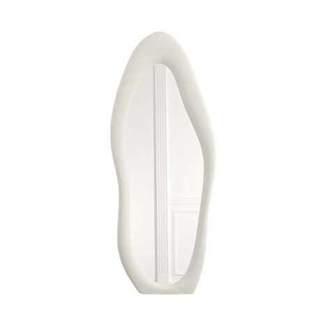 Espejo de pie Irregular con borde velvet - 60x160cm Blanco