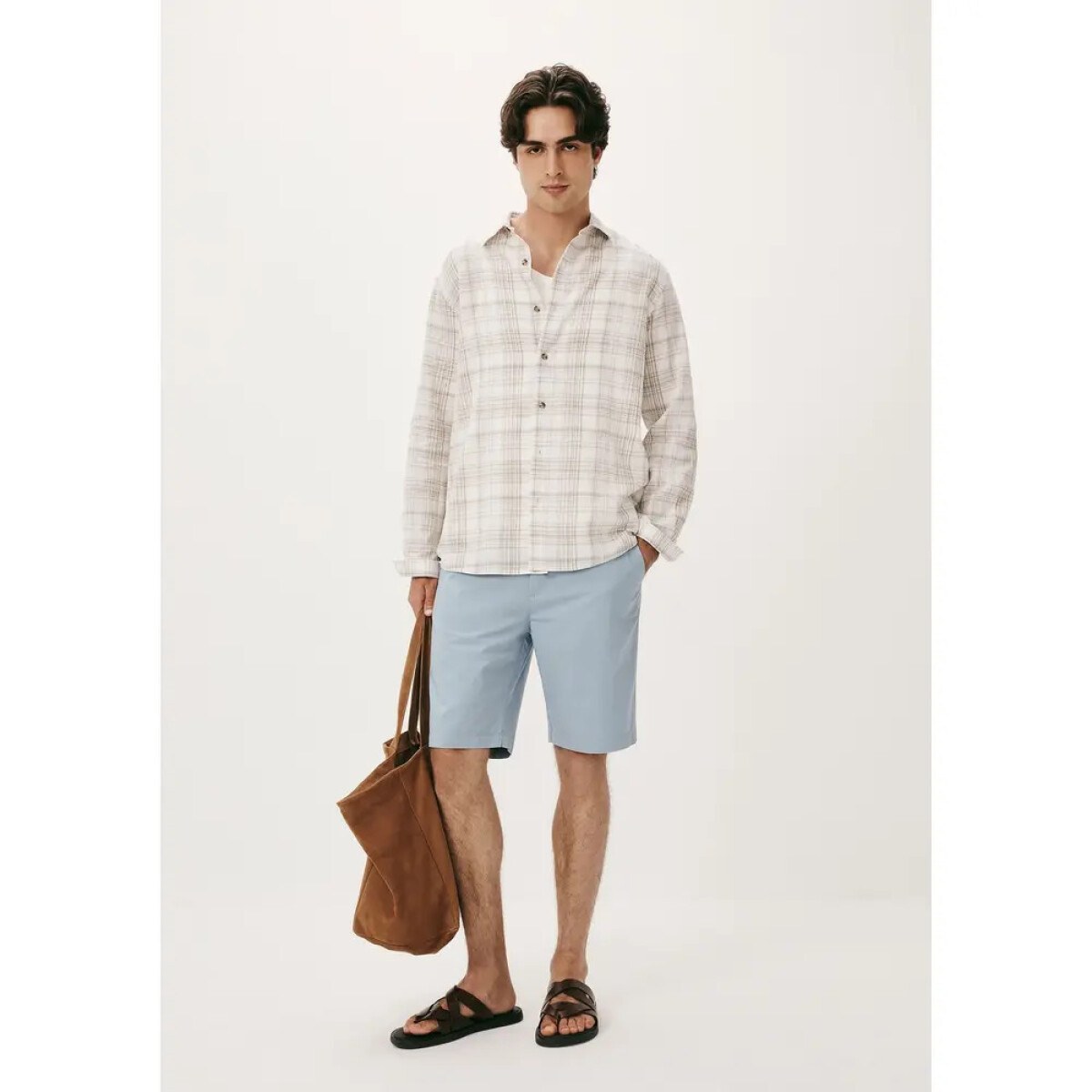 BERMUDA MASC - AZUL CLARO 