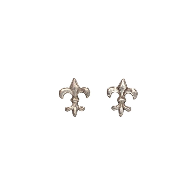 Abridores bebe Flor de Lis - Plata 925 - Sin Piedra - AB3010 Sinpiedra