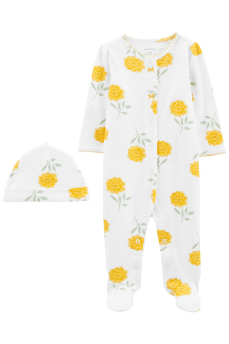 Pijama una pieza de algodón con pie más gorro Pijama una pieza de algodón con pie más gorro