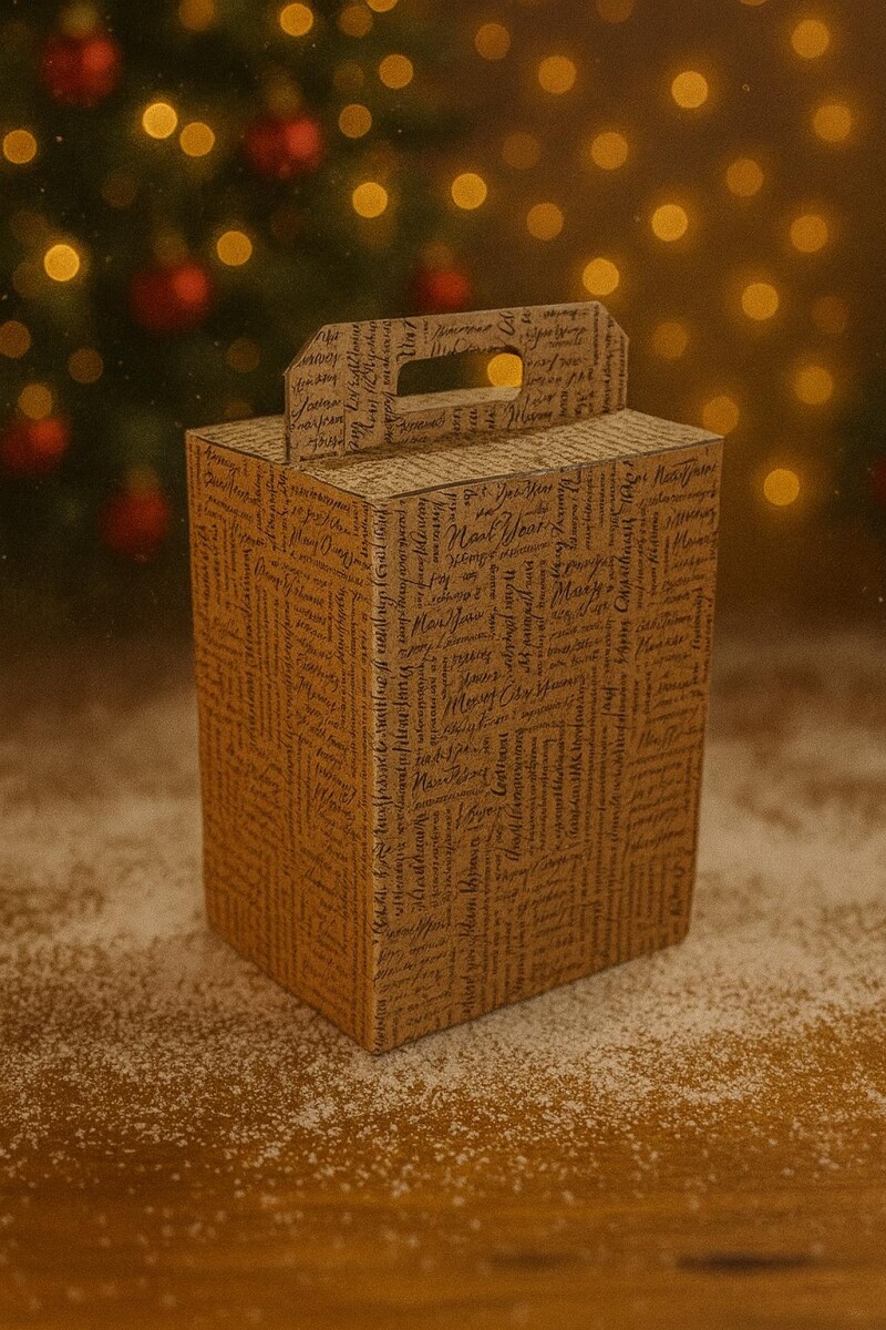 Porta panettone + botella. 43X24X34,5 cm - 38941 - WORDS 