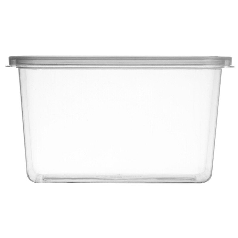 Pote rectangular 3 lts TRANSPARENTE