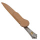 Puñal Hoja 18 Cm, Cabo De Plata Y Oro, Vaina De Cuero Puñal Hoja 18 Cm, Cabo De Plata Y Oro, Vaina De Cuero