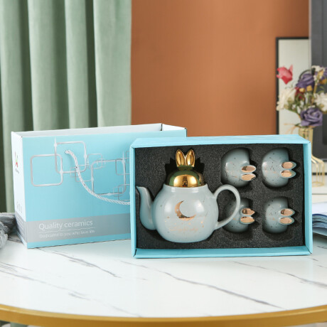 Juego De Té Rabbit Gris