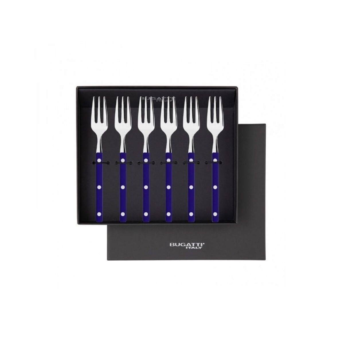 BUGATTI ALLEGRA 6PZ TENEDOR POSTRE GIFT BOX BLUEBERRY 