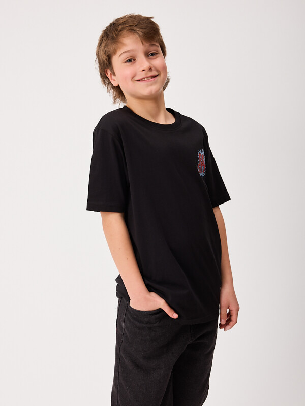 T-SHIRT BURNITA TEEN RUSTY Negro