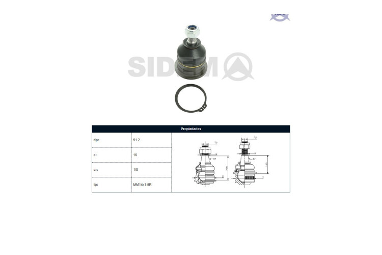 Rotula Del Nissan D22 96-25 Der/Izq Rotula Del Nissan D22 96-25 Der/Izq