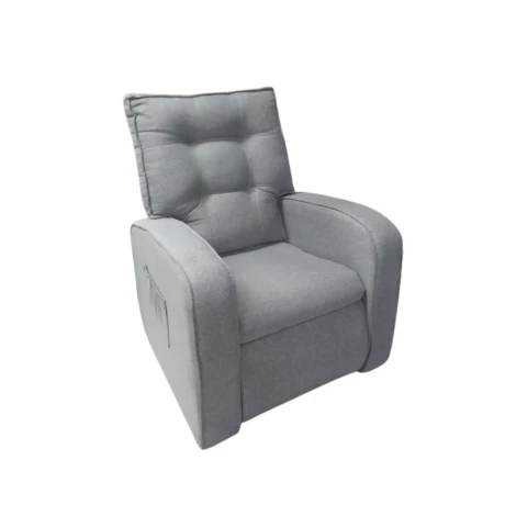POLTRONA RECLINABLE ROMA GRIS CLARO AA82 POLTRONA RECLINABLE ROMA GRIS CLARO AA82