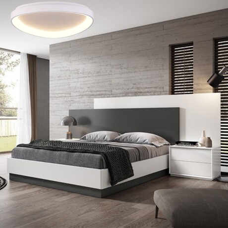 Plafón LED, Diseño triangular, Dimerizable 38W 45CM BLANCO