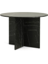 Mesa de comedor KRONDAL Ø110 mármol negro Mesa de comedor KRONDAL Ø110 mármol negro
