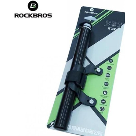 Rockbros - Inflador Portátil. 160 Psi. Manómetro. Peso: 150 Gramos. Material: Aleación de Aluminio. 001