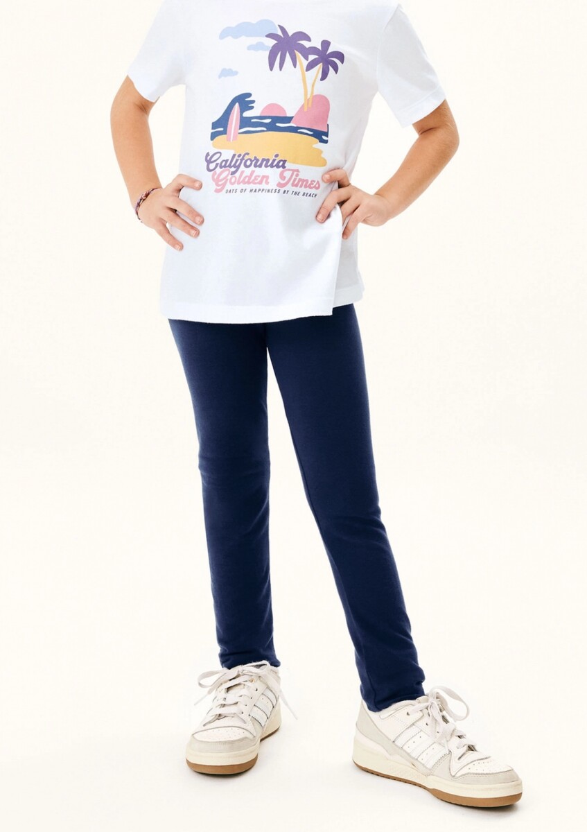 CALZA INFANTIL - AZUL OSCURO 