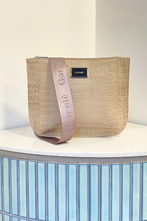 Bandolera Laura Crocco Beige