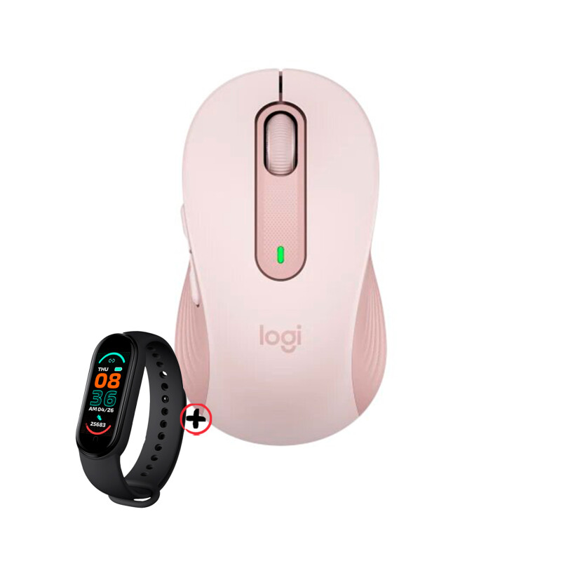 Mouse Logitech M650 + Smartwatch Rosa