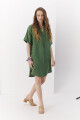 VESTIDO LINO THELMA VERDE