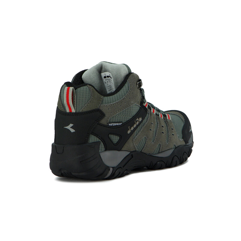 Diadora Hiking Hombre Waterproof Leather Mid - Gris Oscuro Gris Oscuro