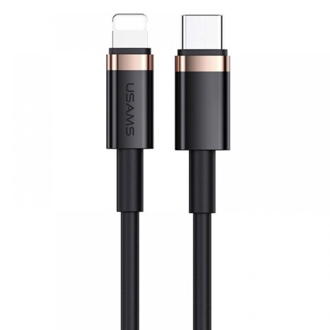 Cable Lightning Usb-c Carga Y Datos iPhone 20w 1.2m Usams Color Variante Negro