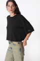 Boxy Tshirt Negro