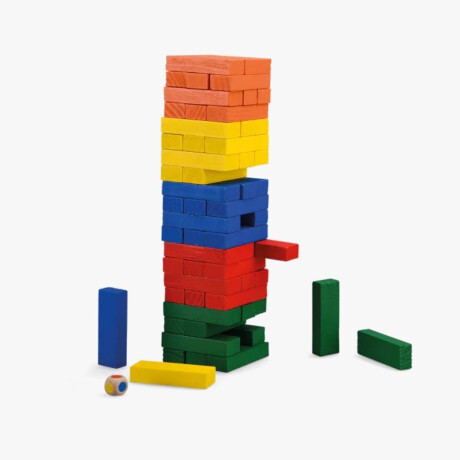 Torre de Bloques Aujourd Hui C Est Mercredi Moulin Roty 60 bloques de colores