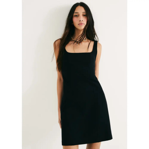 VESTIDO CURTO FEM PRETO ESCURO