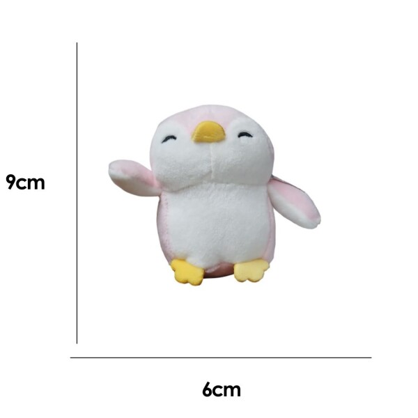 Llavero pingüino rosa