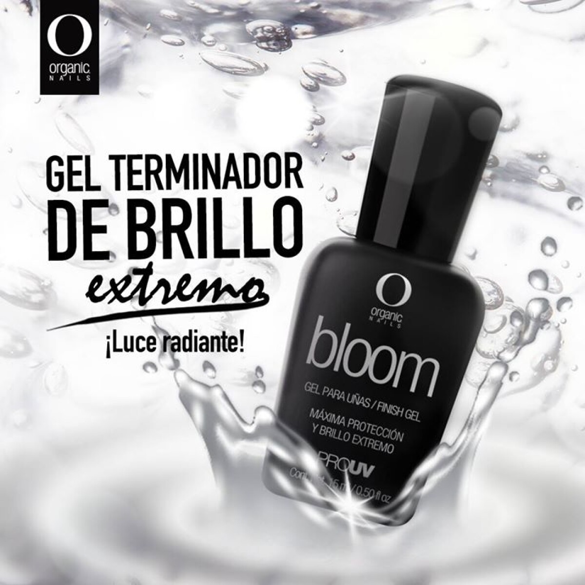 Organic Bloom Gel Terminado Brillante 15ml 