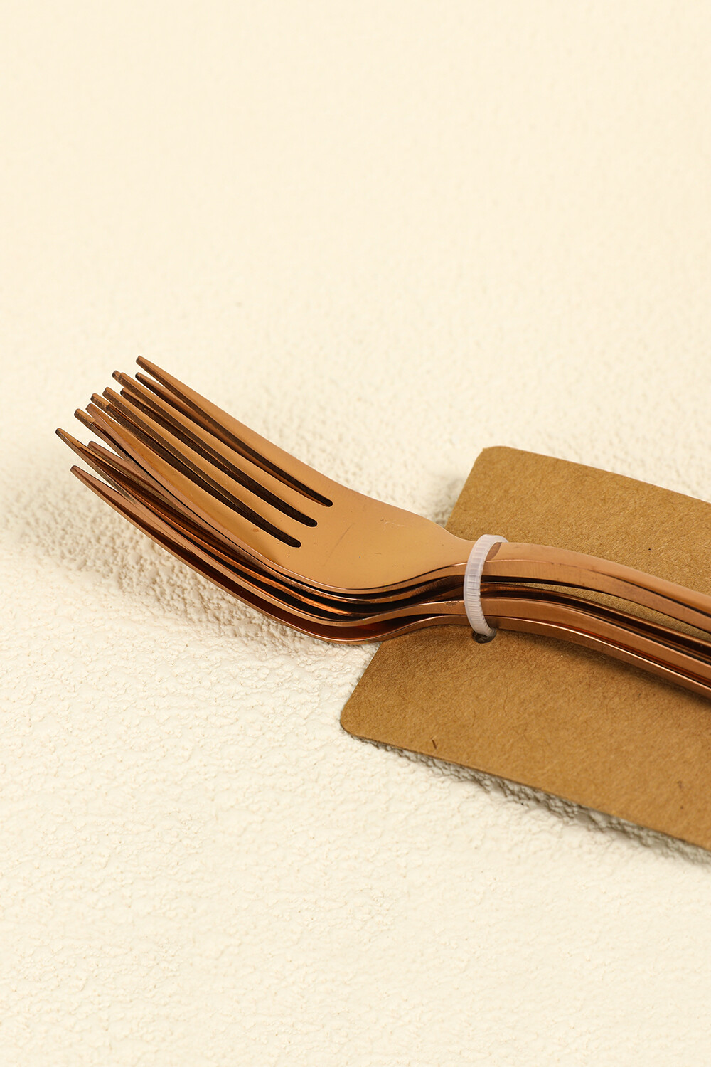 Tenedor Postre Rose Gold, Set 4pcs Color Unico