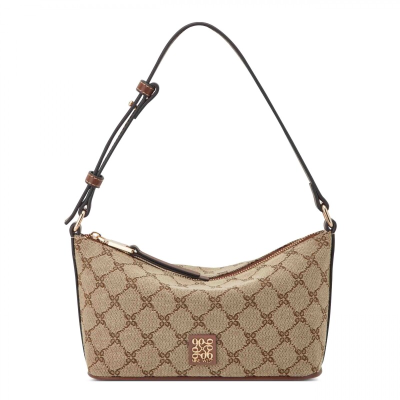 Shoulder Bag Anders Mocha Logo/mahogany