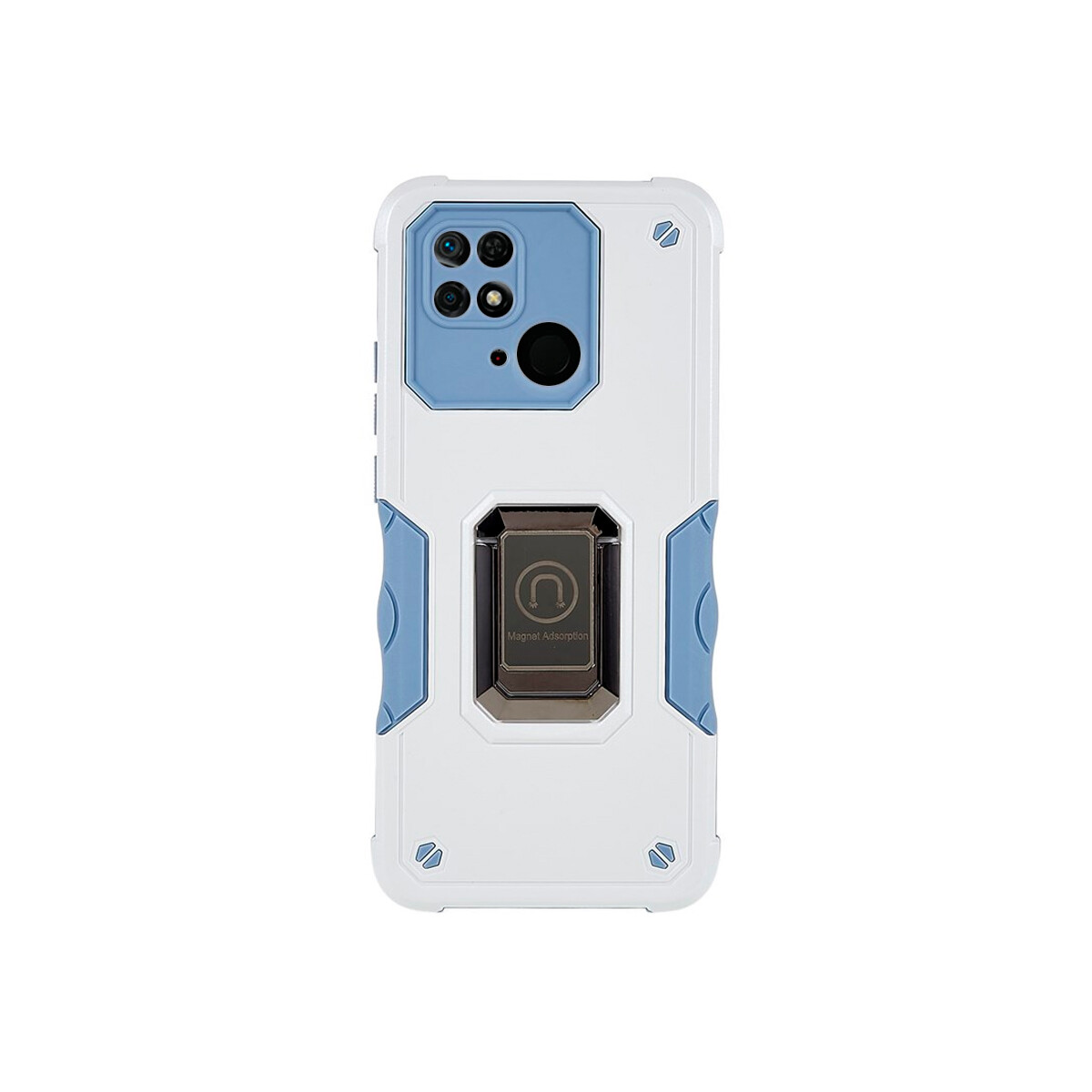 Protector reforzado Xiaomi Redmi 10C con soporte color blanco 