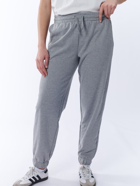 Pantalón Jogger Deportivo Gris Melange