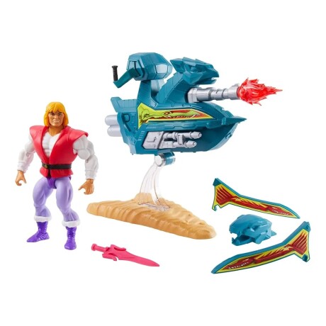 Juguete Vehículo He Man Mattel Jet Sled Y Príncipe Adam 001