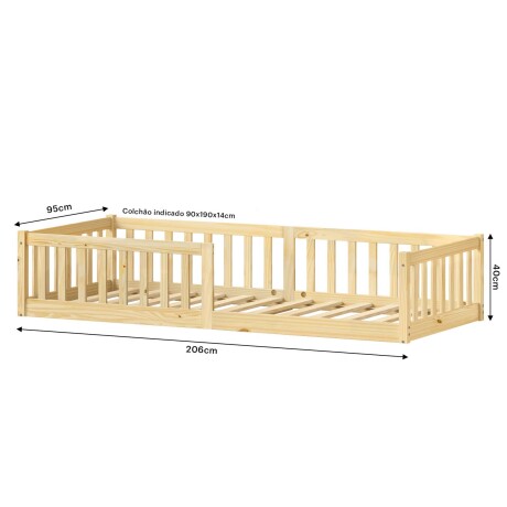 CAMA KIDS MADERA NATURAL-BEIGE ARENA
