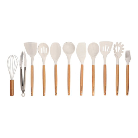 Set de utensillos de cocina 12 accesorios Blanco