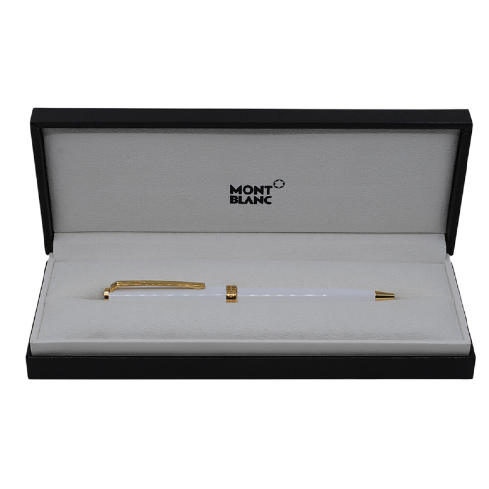 Montblanc Pix white AV 117659 Ballpoint Pen con estuche y papeles Montblanc Pix white AV 117659 Ballpoint Pen con estuche y papeles