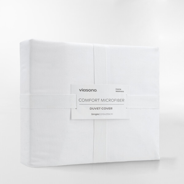 FUNDA DE DUVET MICROFIBER BLANCO - 1 PLAZA