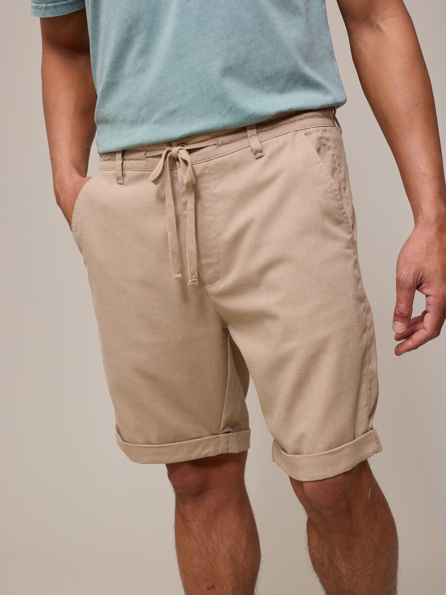 BERMUDA ARENO POLANCO - Beige 