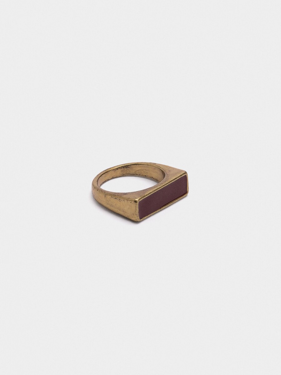Anillo Esmaltado marron