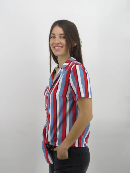 CAMISA WANNA 21254 ROJ AZU BL