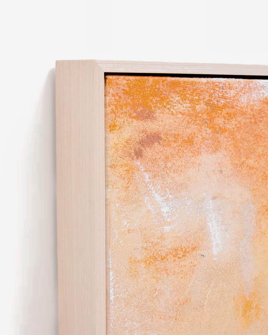Cuadro abstracto Selnar amarillo 182 x 47 cm