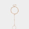 Pulseras Flexibles Pulsera Flexible Con Anillo Unido - Dorado
