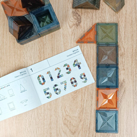 Juego magnético imanes colores tierra 60 piezas Sc