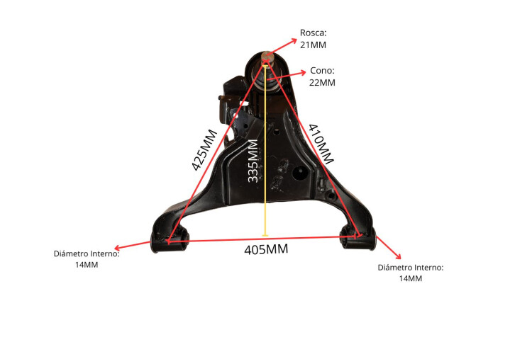 Parilla De Suspension Del Nissan D23 - Frontier - Np300 15-25 Izq Parilla De Suspension Del Nissan D23 - Frontier - Np300 15-25 Izq