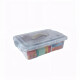 Caja organizadora 8,40lt con trabas TRANSPARENTE