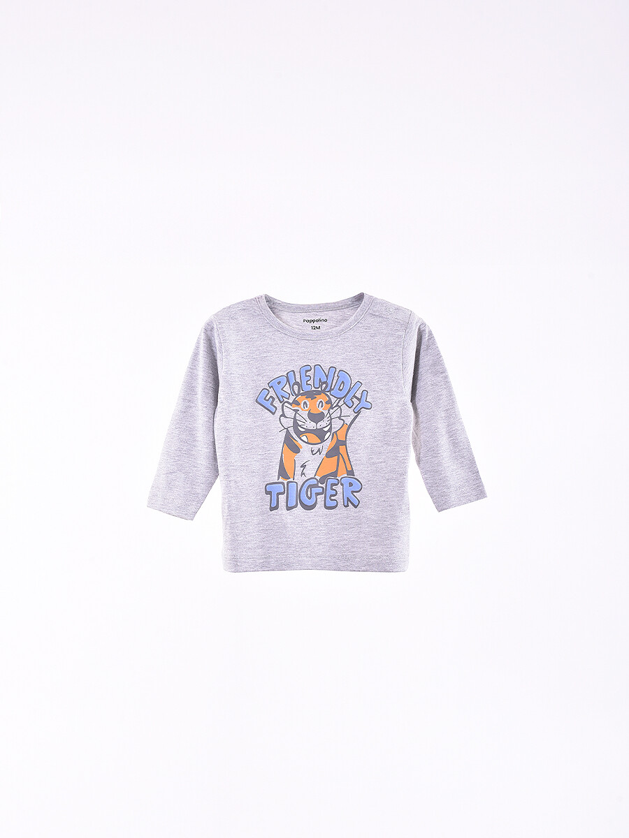 REMERA GALO - GRIS MELANGE C 