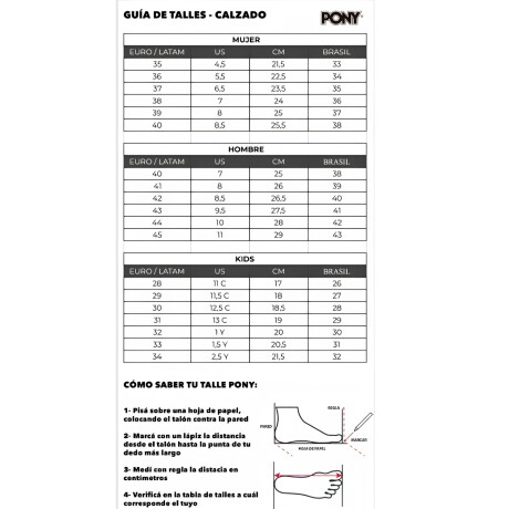 Championes Pony Soho casual tela-lona Negro