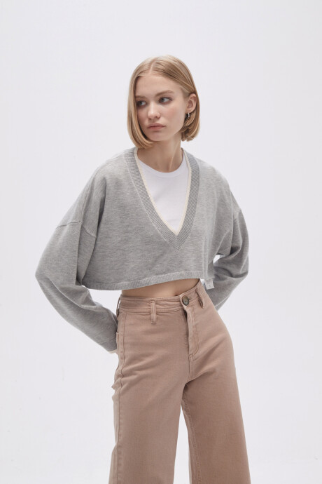 Sweater Liny Gris Melange