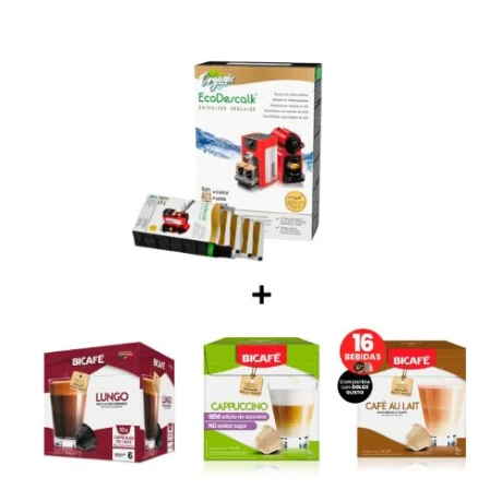 Pack Regalo 3 Cajas Capsulas Bicafe + Descalcificador Cafetera Jarra Obsequio 001