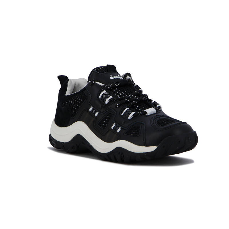 Championes Casuales Diadora Alpaca Unisex Negro-blanco