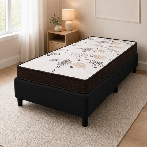 Sommier Dorado 1 Plaza Colchón Espuma Reversible Matelaseado 78 x 188 x 13 cm Sommier Dorado 1 Plaza Colchón Espuma Reversible Matelaseado 78 x 188 x 13 cm
