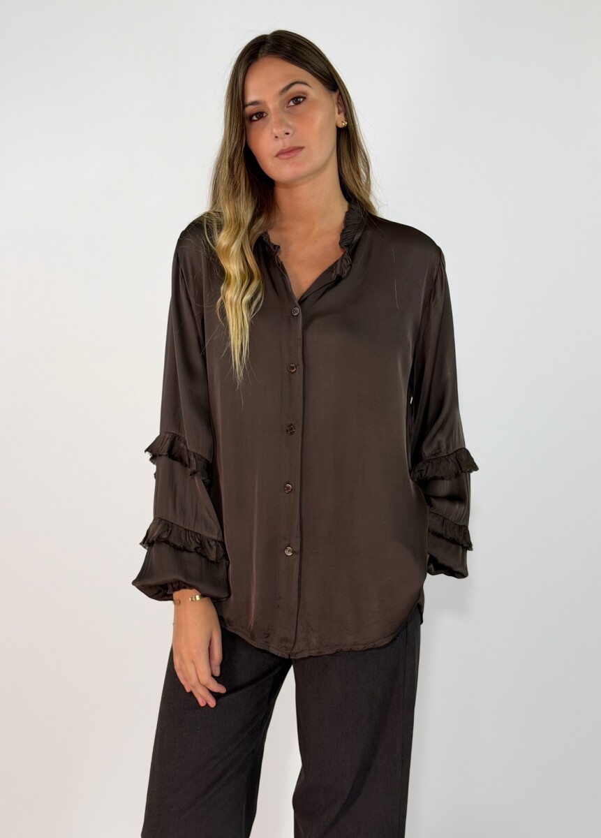 CAMISA SERORA - CHOCOLATE 